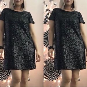 Sequin elegant black dress size S